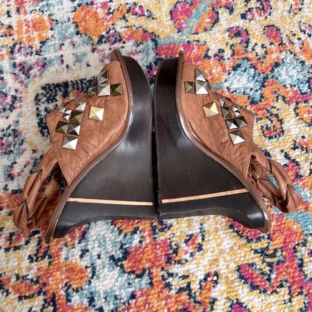 Sam Edelman Juno Studded Wedges 7.5